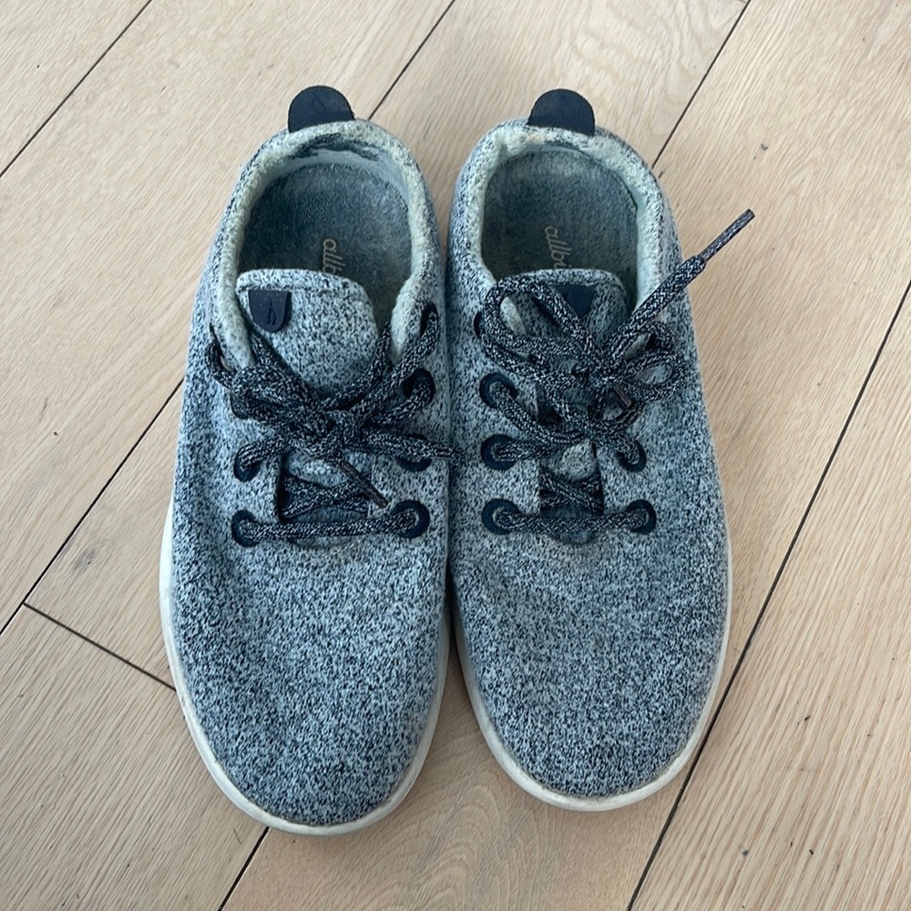 Allbirds Women’s Wool Runner Sneakers in Grey - Size 8